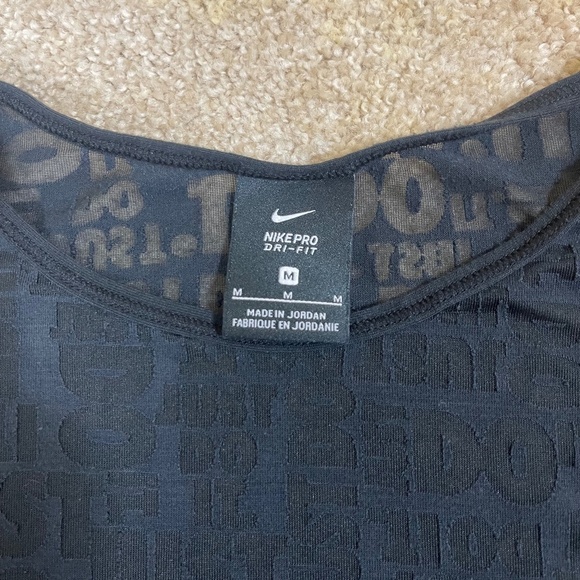 Black, sheer, Nike Tank top , size medium, - Picture 4 of 5